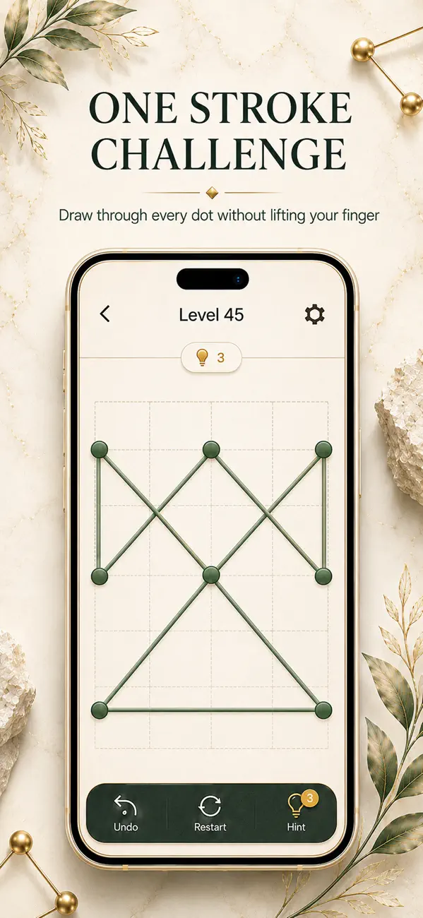 Dot Link: One Line Puzzle
