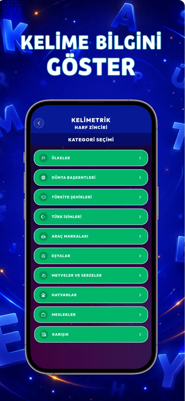 Kelimetrik Harf Zinciri