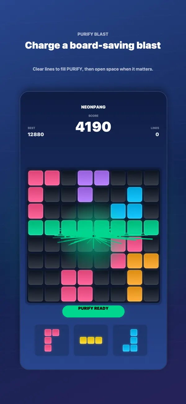 NeonPang: Block Puzzle