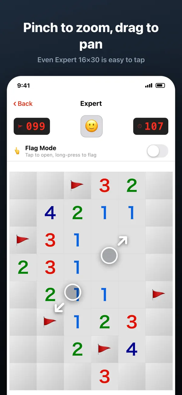 Minesweeper: One-Hand Puzzle