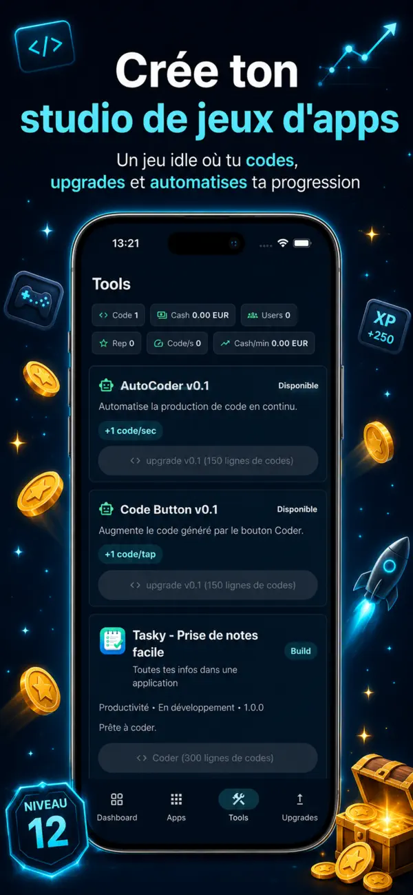 Idle App Studio: Dev Game