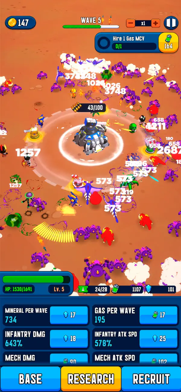 Space Base Idle Tower Defense