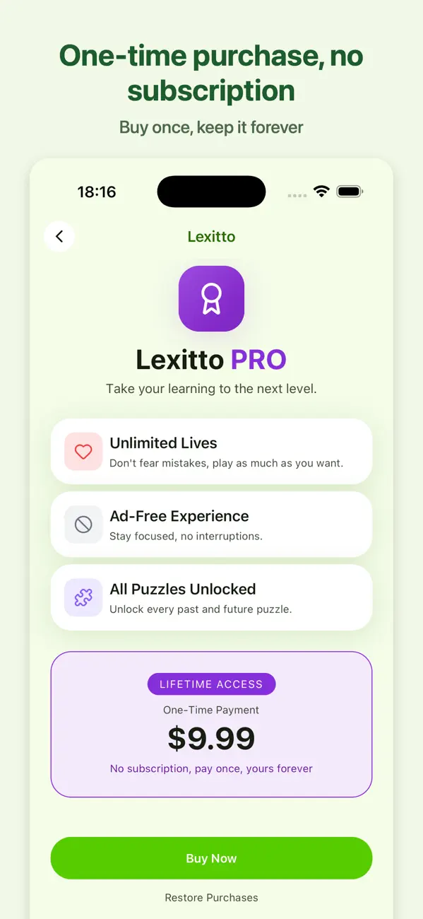 Lexitto: Word Puzzle Game