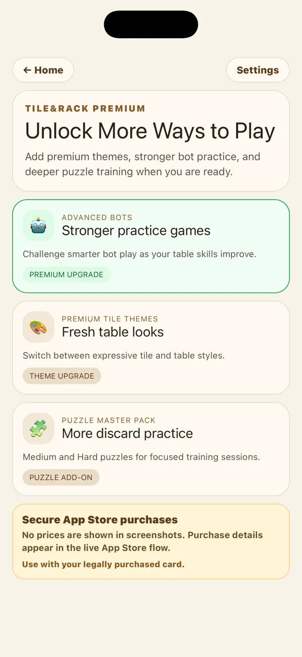 Tile & Rack: Smart Mahjong
