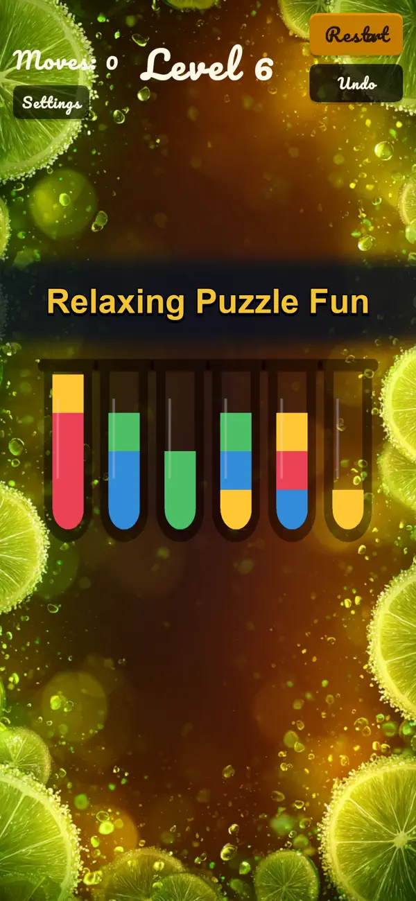 Cocktail Sort: Water Puzzle