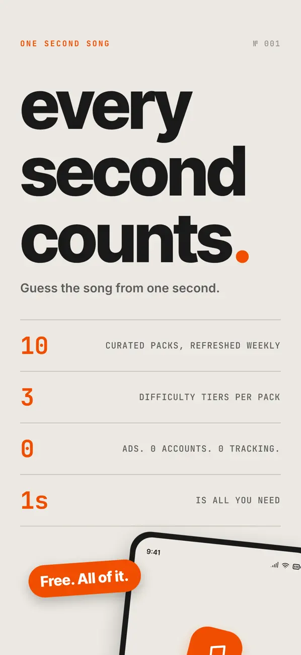 One Second Song