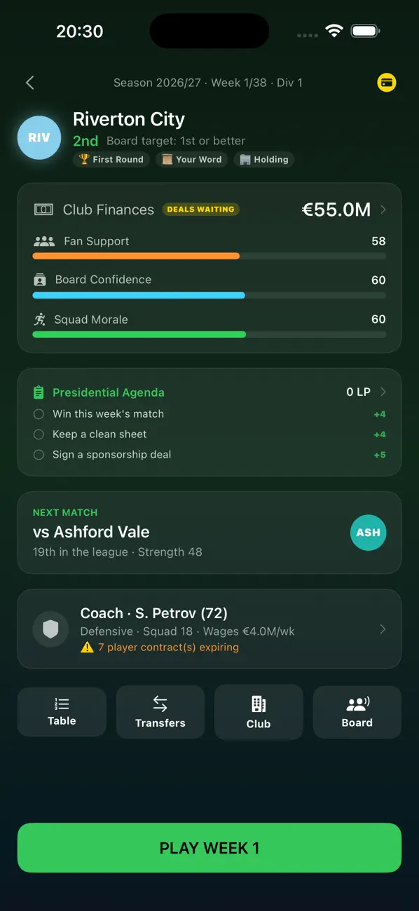 Football Club President