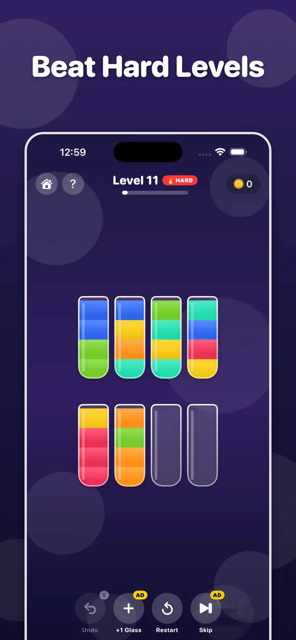 Water Sort: Cocktail Puzzle