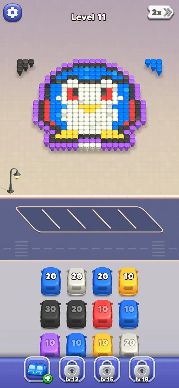 Pixel Break: Car Sort