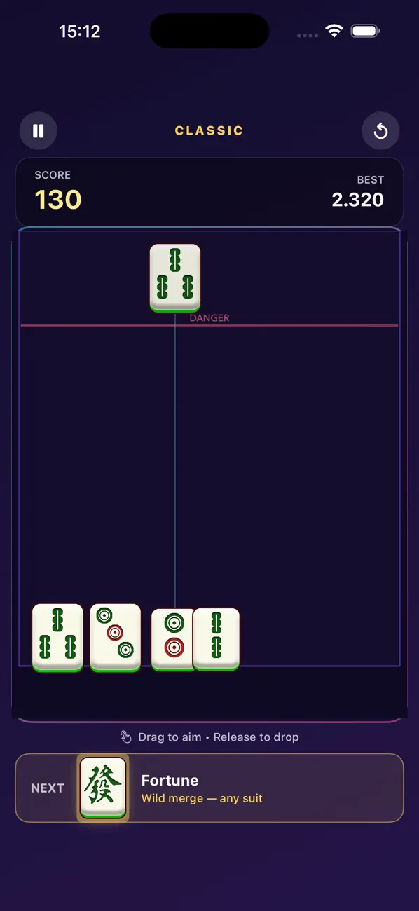 Mahjong Merge Drop