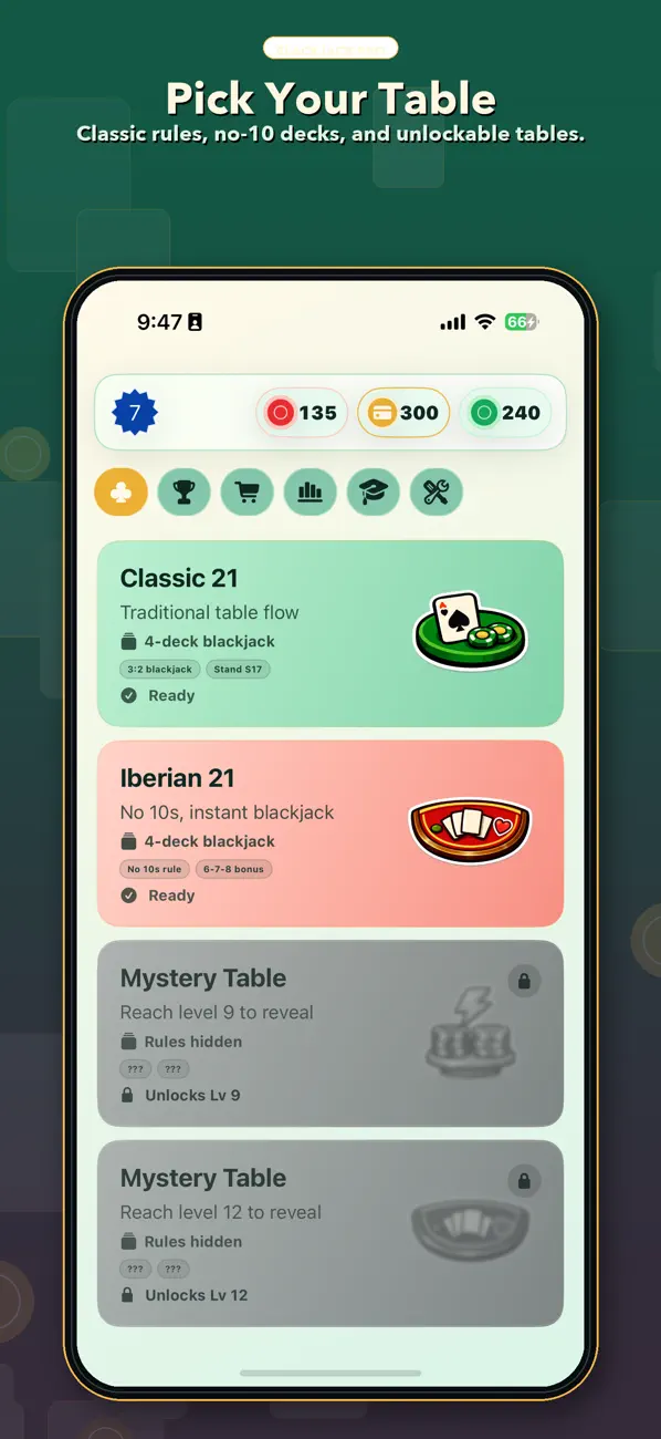 Casino Trainer: Blackjack 21