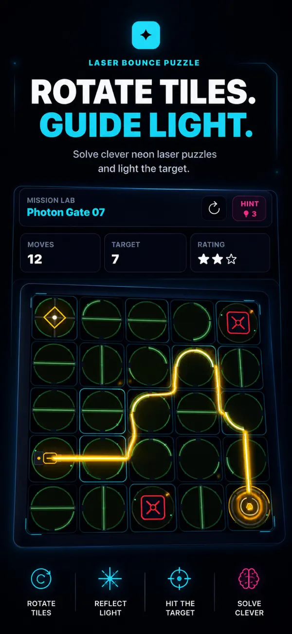 Laser Bounce Puzzle