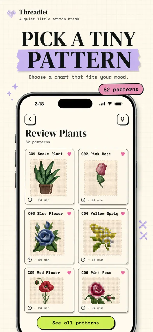 Cross Stitch Game Threadlet