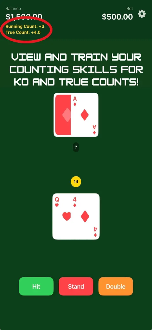 Simple Blackjack Trainer