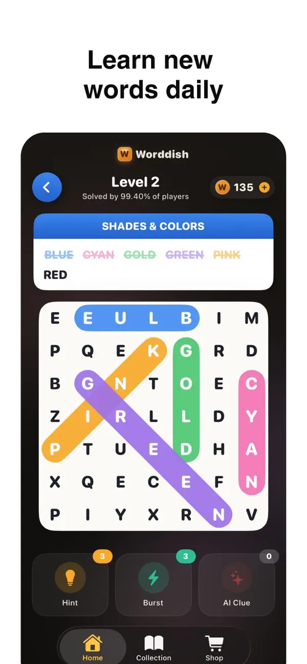 Worddish: Word Search