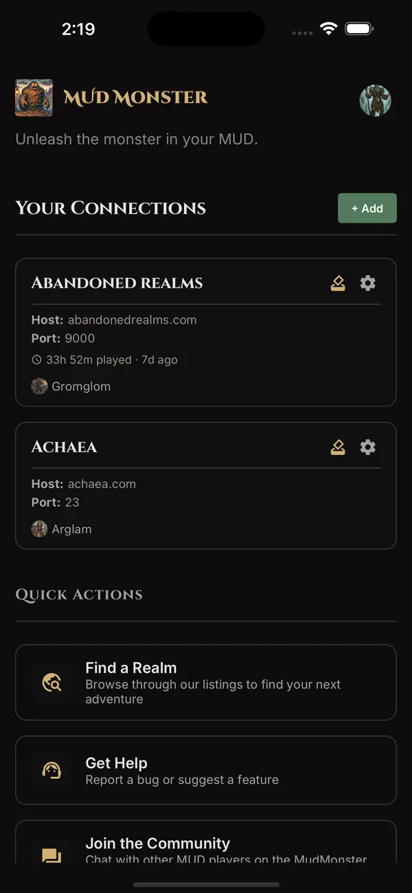 MudMonster: MUD Client