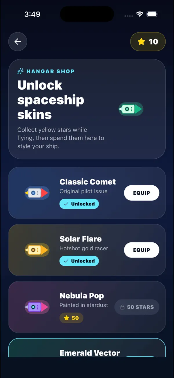 Cosmic Drift Star