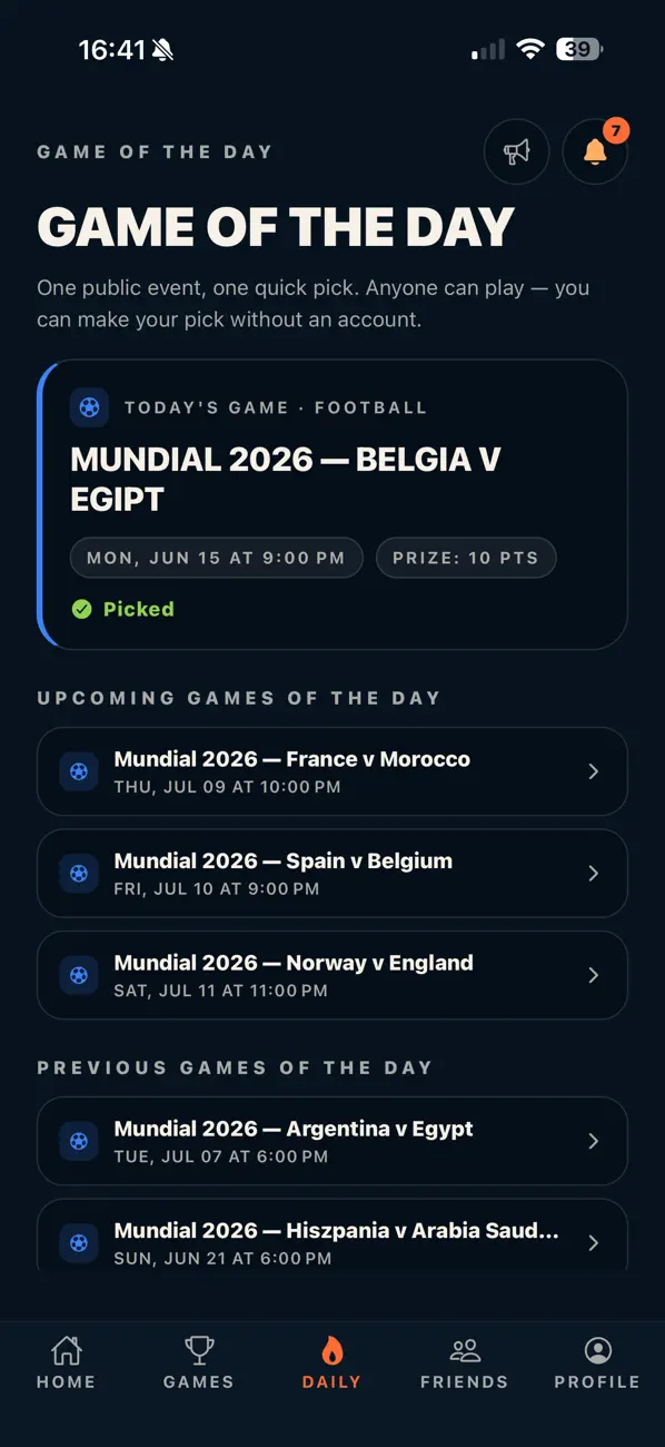 Friend Bet