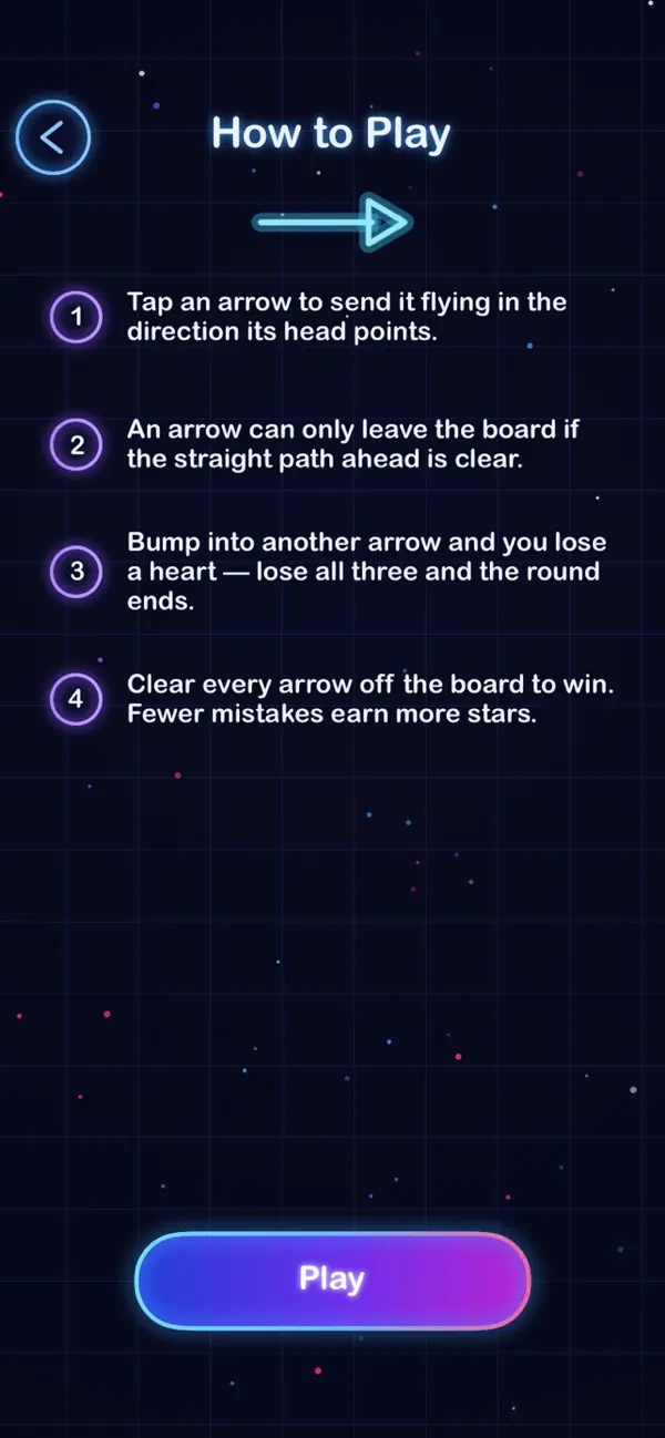 Neon Arrow Game
