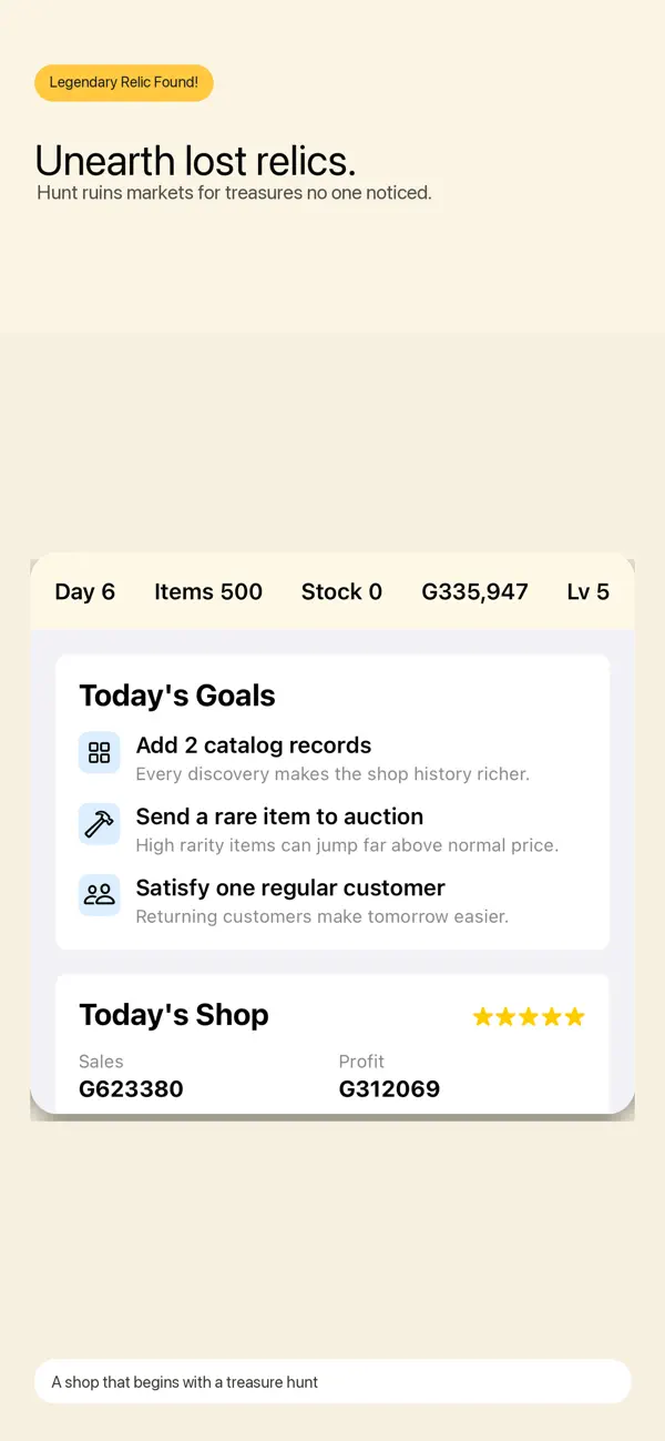 Relic Shop Story