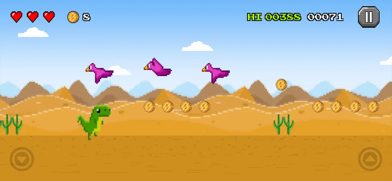 Pixel Dino Dash – Retro Runner
