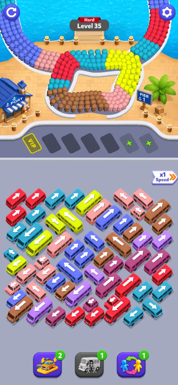 Bus Flow: Traffic Color Sort