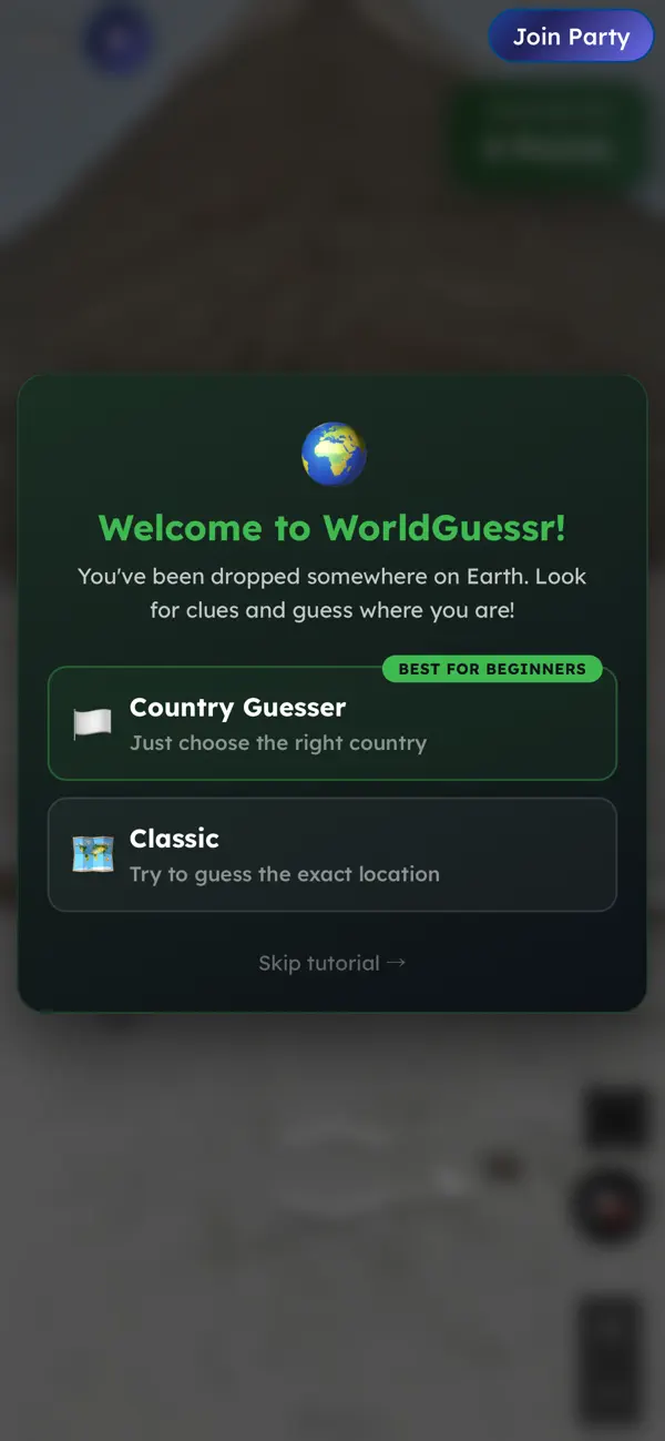 WorldGuessr Map