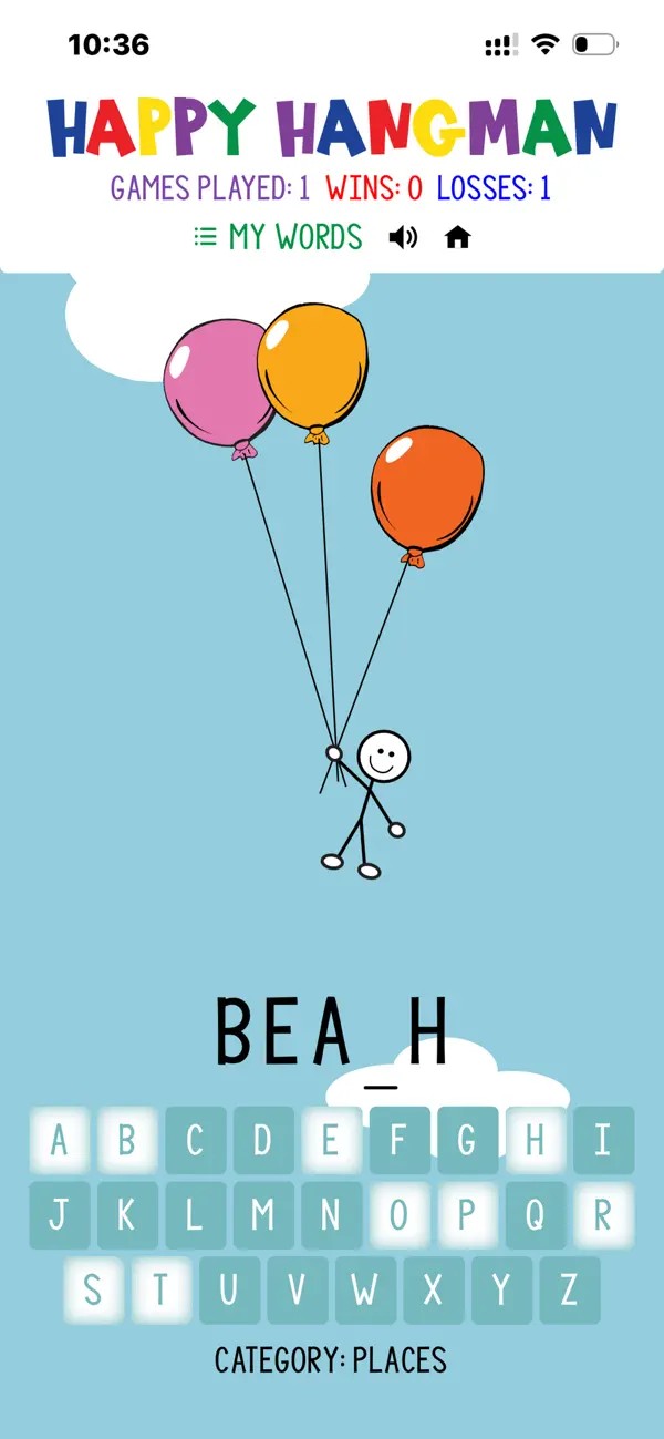 Happy Hangman Game