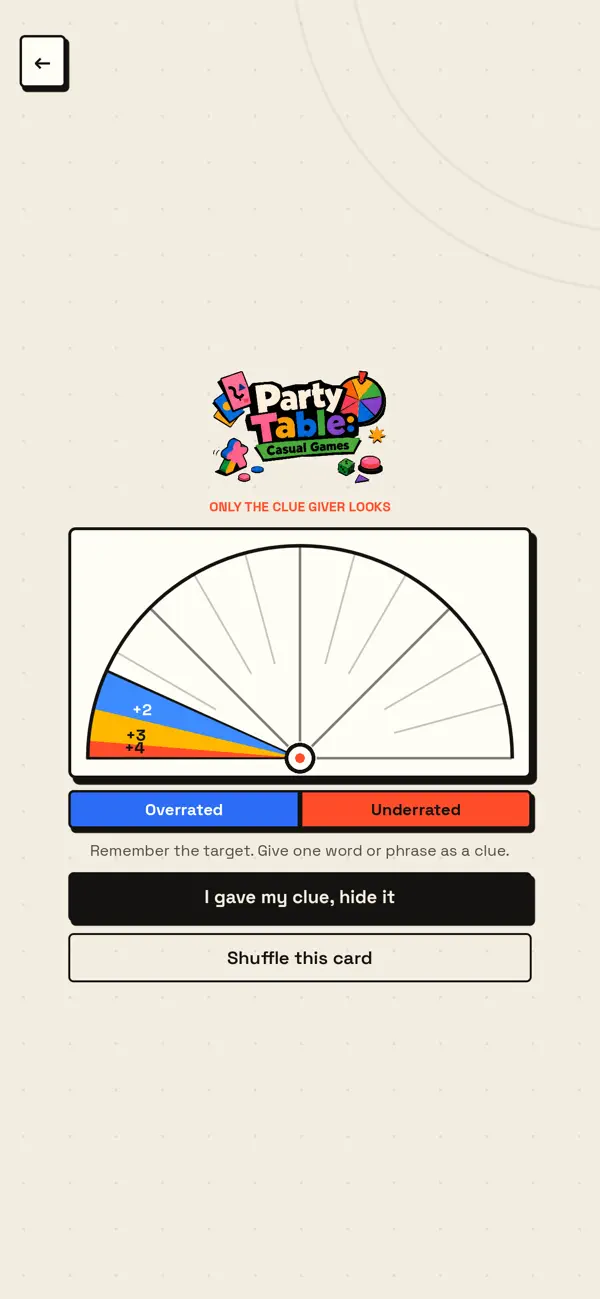 Party Table: Casual Games