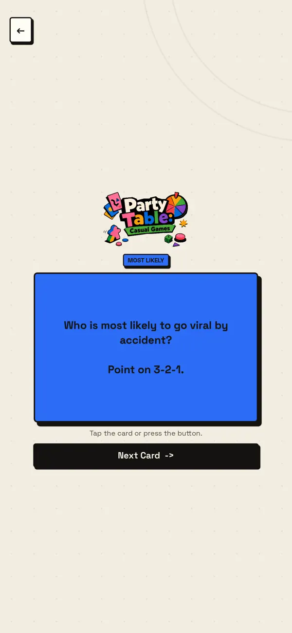 Party Table: Casual Games