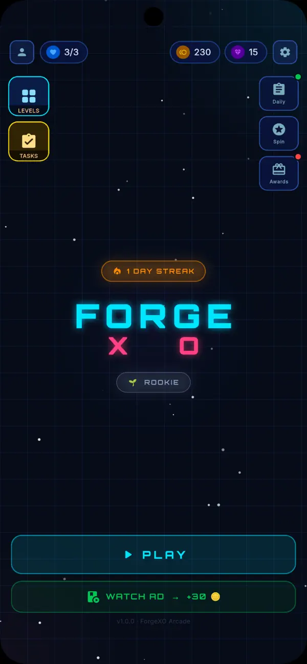 Tic Tac Toe: ForgeXO Game