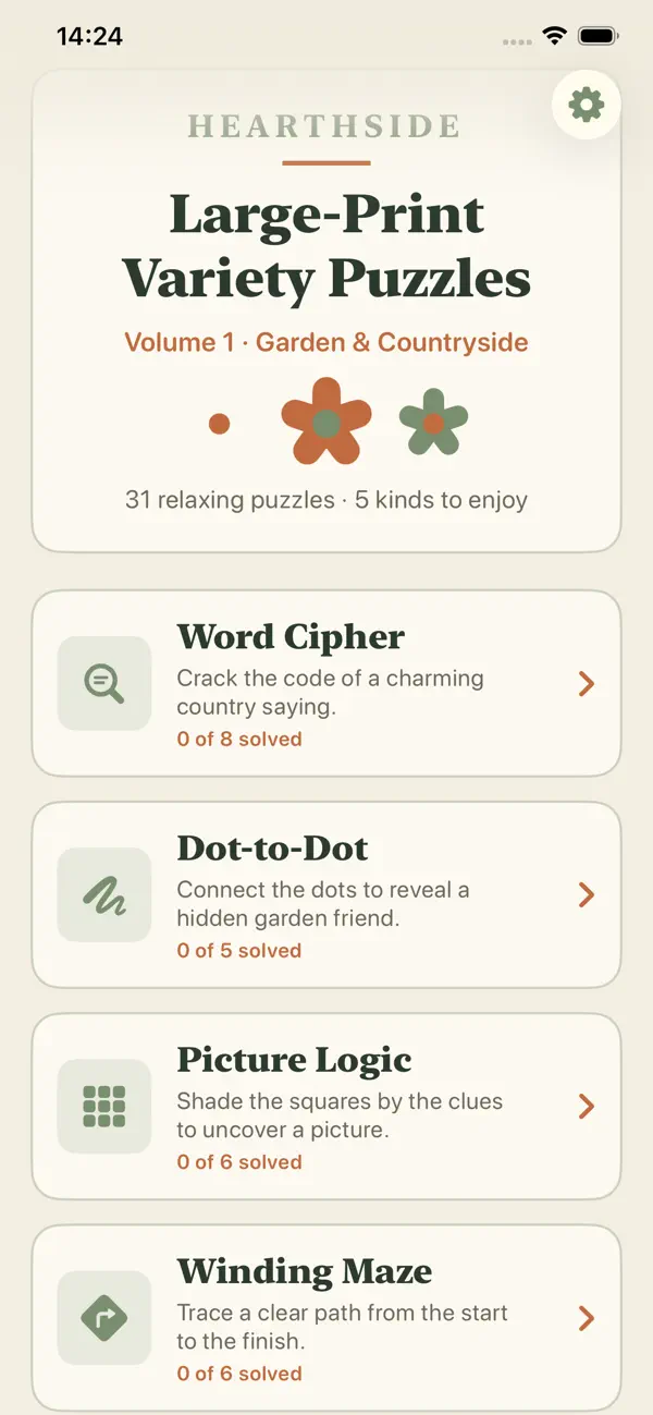 Hearthside Puzzles Vol1