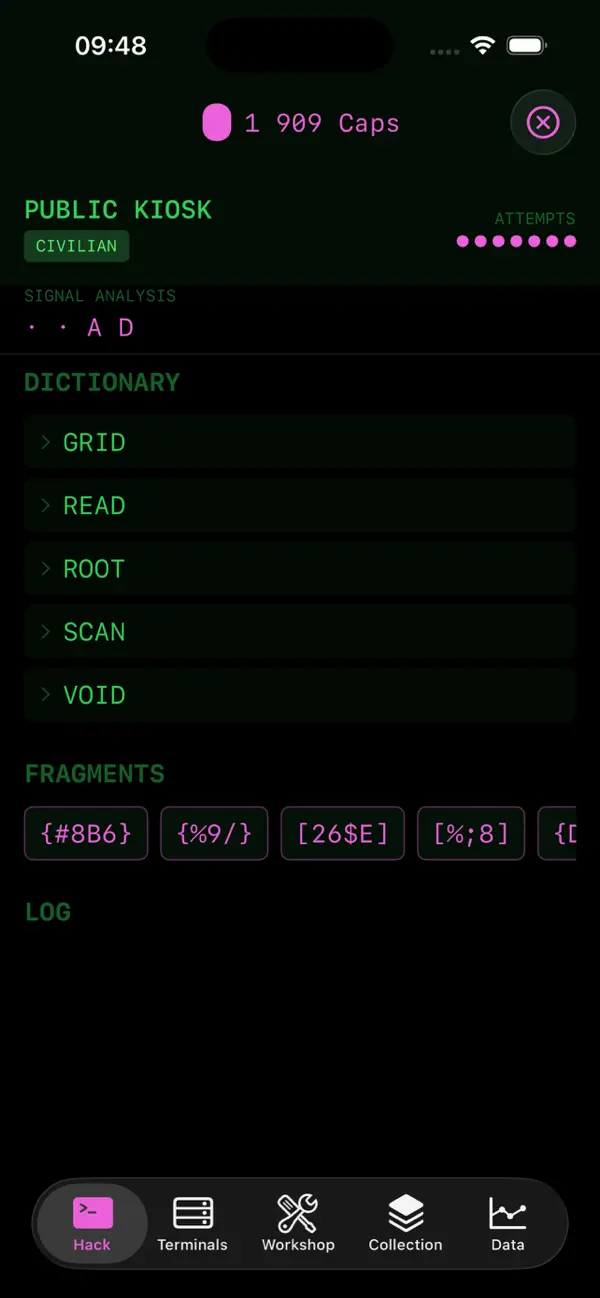 Terminal Wasteland Hacker