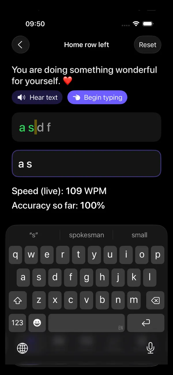 Gentle Typing Tutor