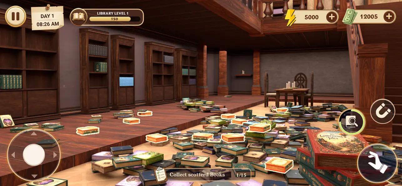 Librarian Game Tidy Up Library