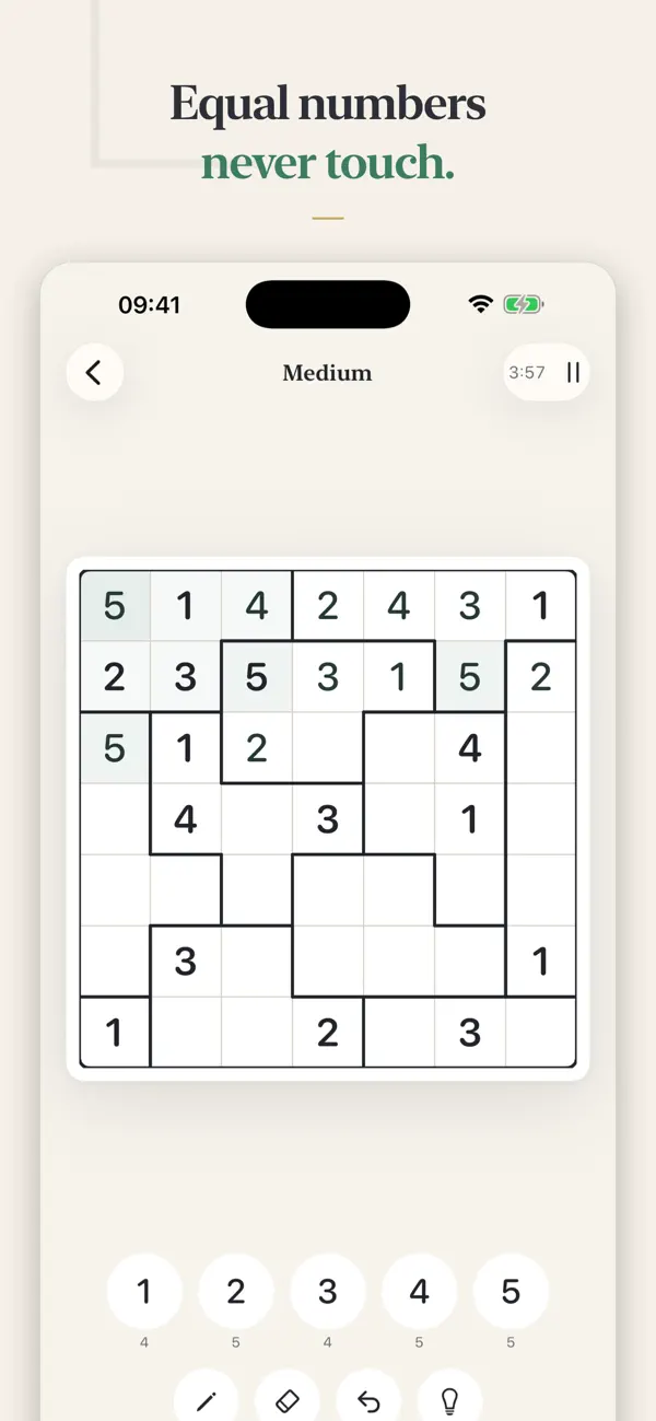 Suguru: Daily Logic Puzzle