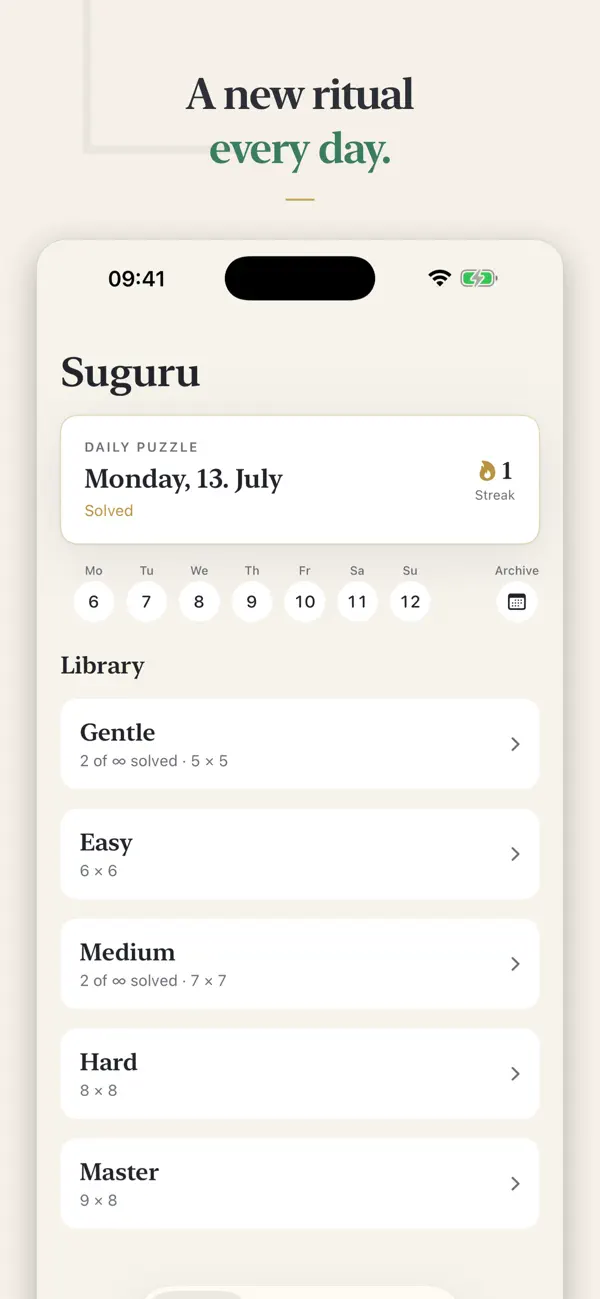 Suguru: Daily Logic Puzzle