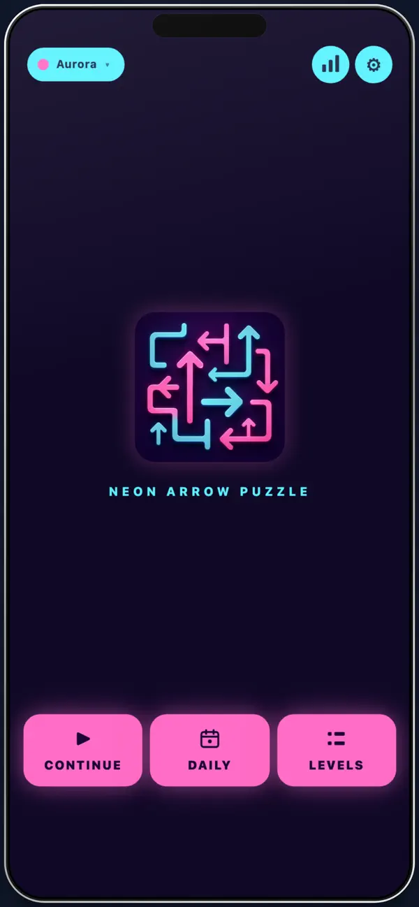 Neon Arrow Puzzle