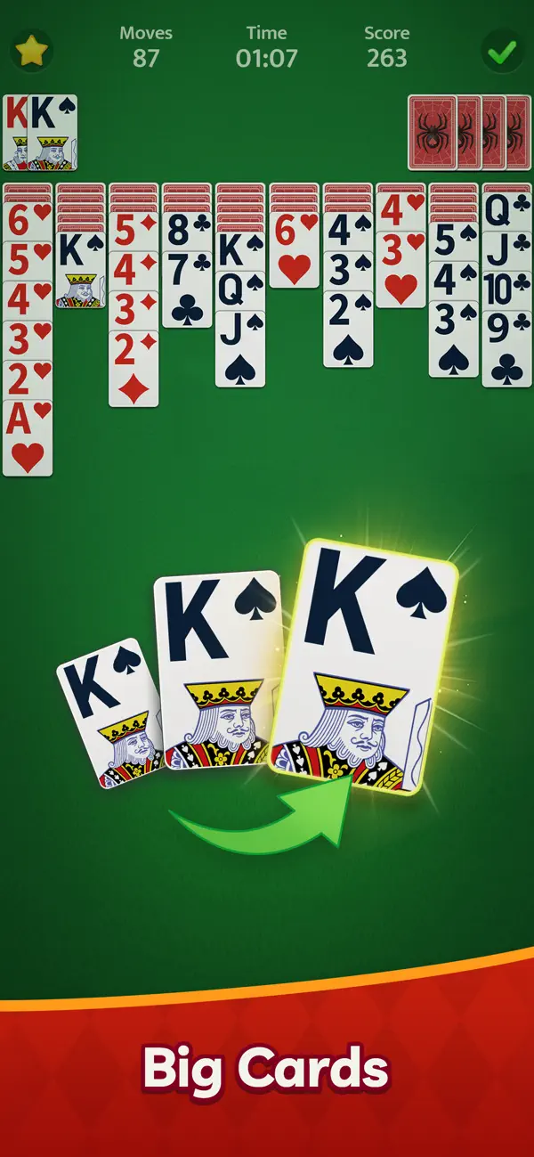 Spidux Spider Solitaire - Card
