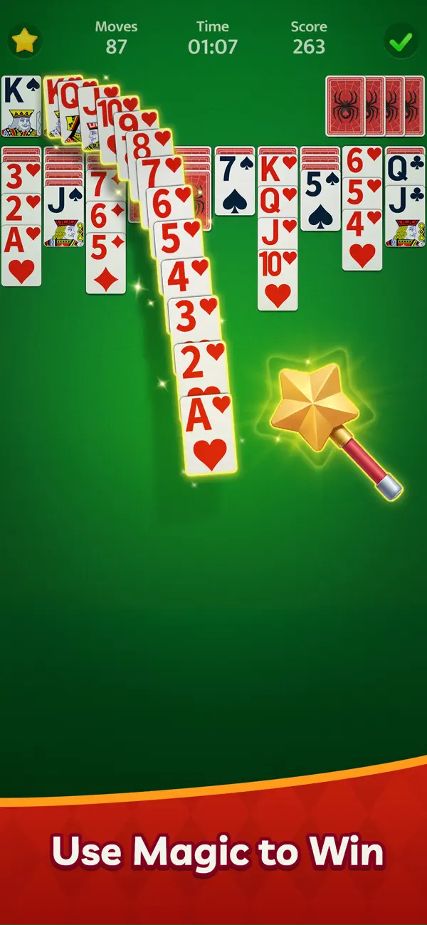 Spidux Spider Solitaire - Card