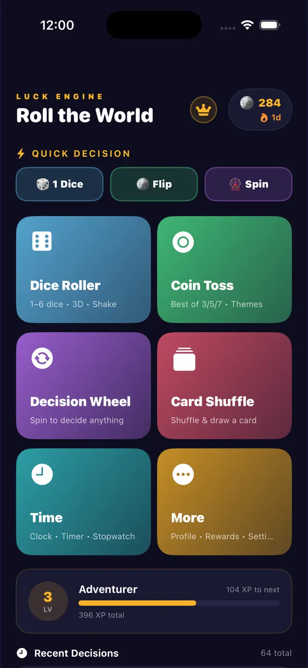 Rollio: Dice & Spin Wheel