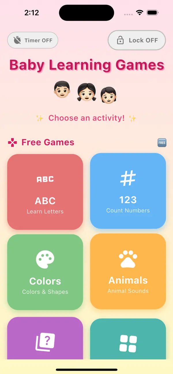 Baby Learning Game App