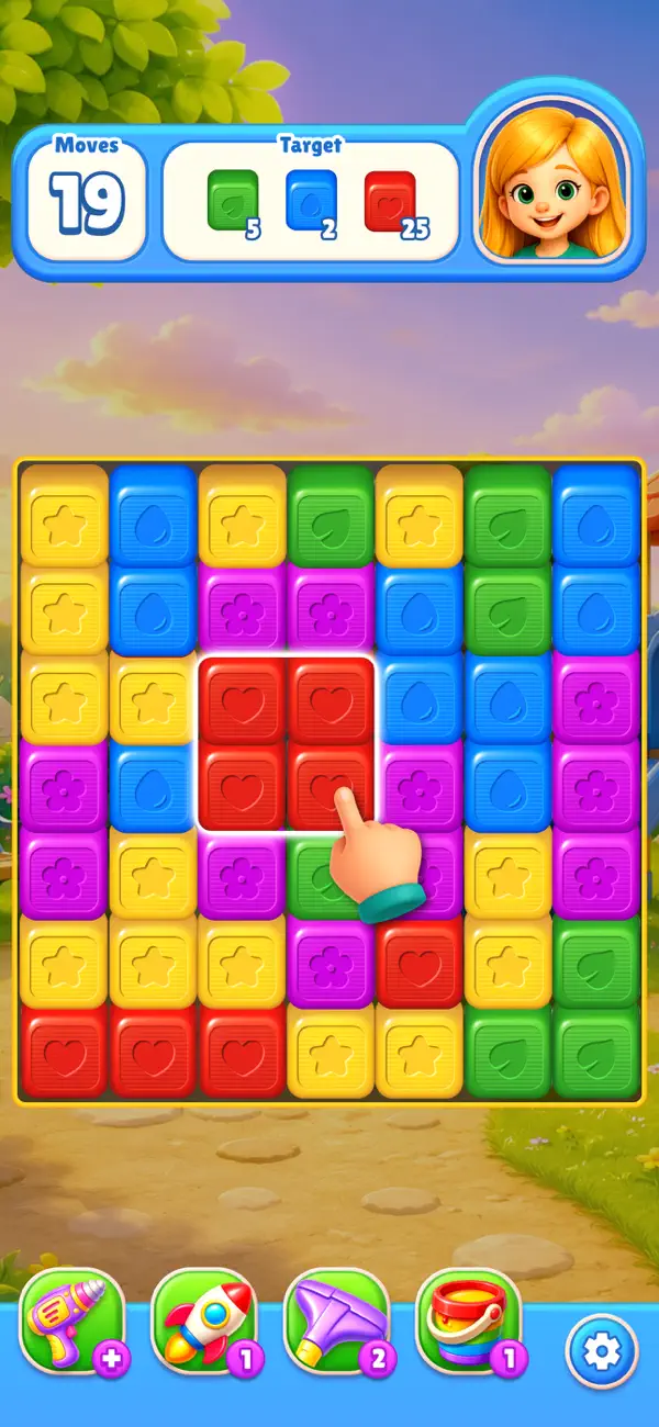 Poppix Cube Blast-Match Puzzle