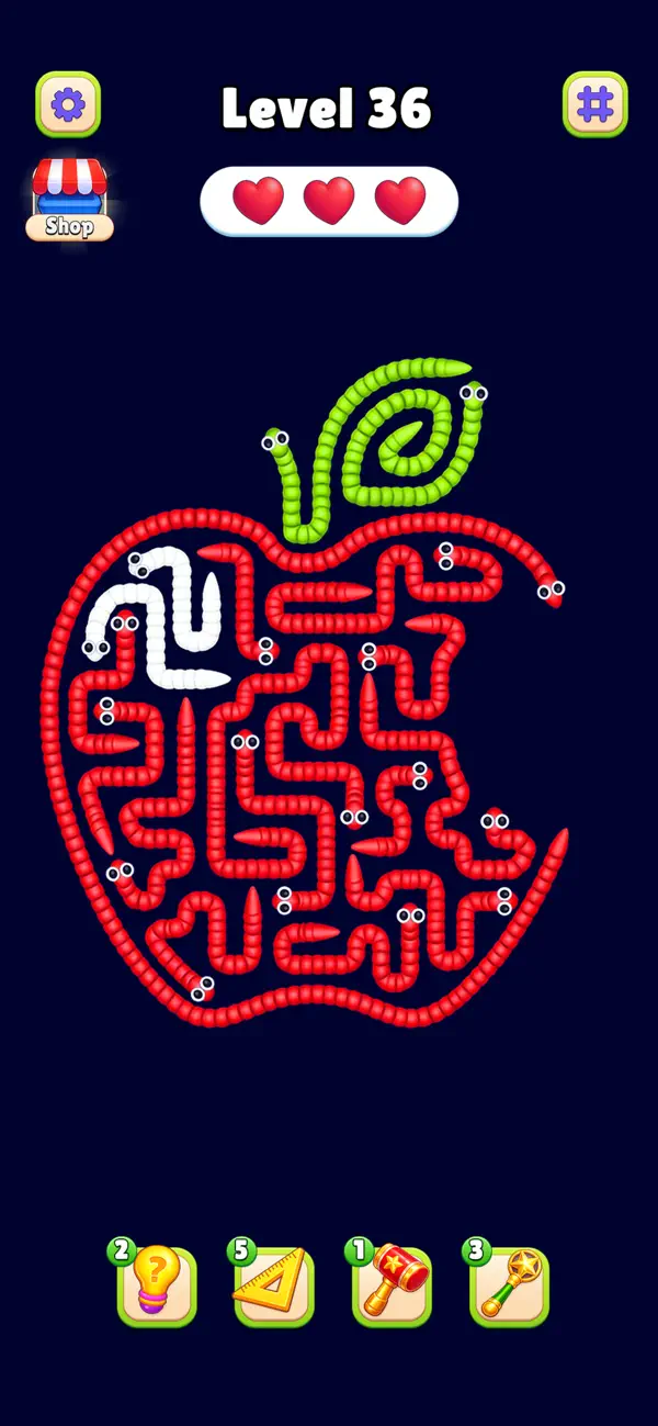 Worm Away: Jam Out Puzzle