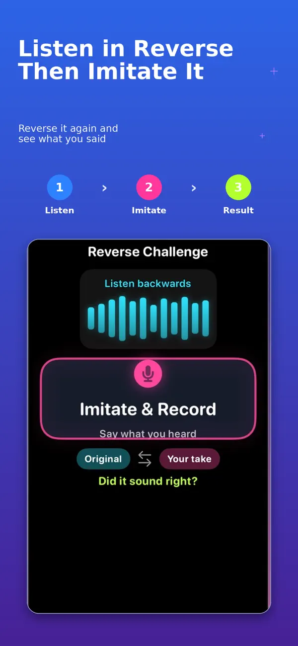 Reverse Voice Game