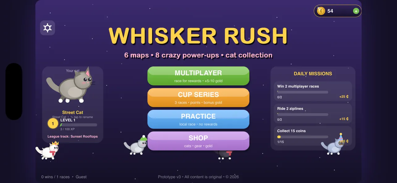 WhiskerRush