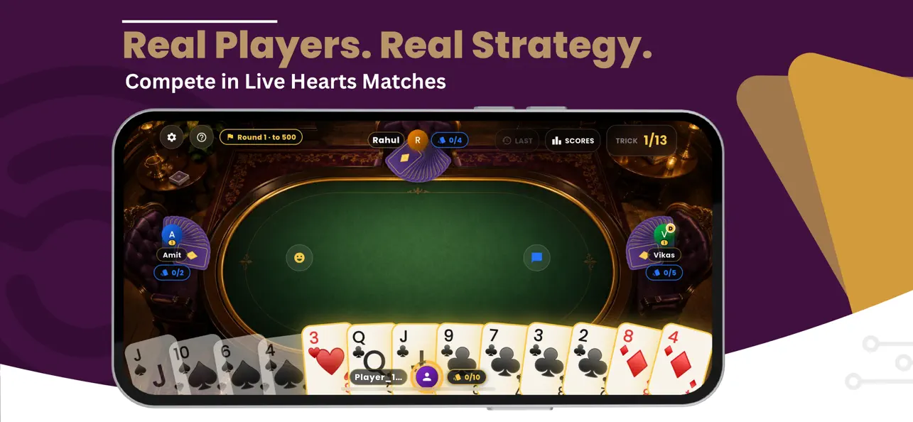 Hearts King : Online Card Game
