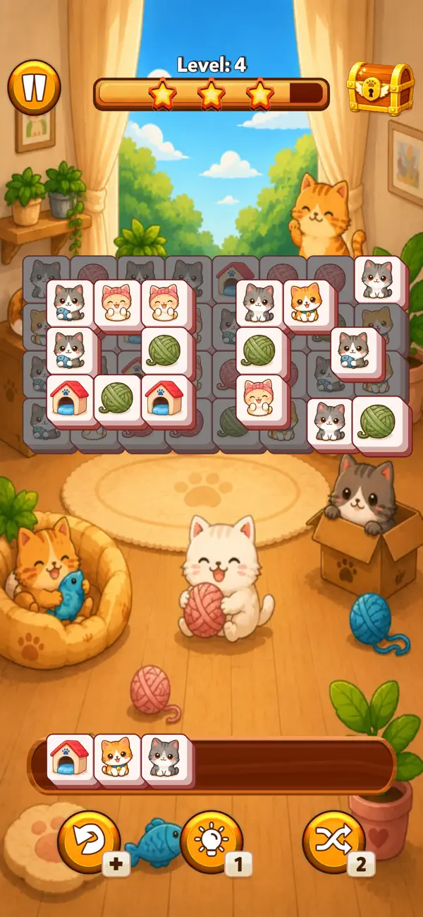 Cat World: Meow Tile Match