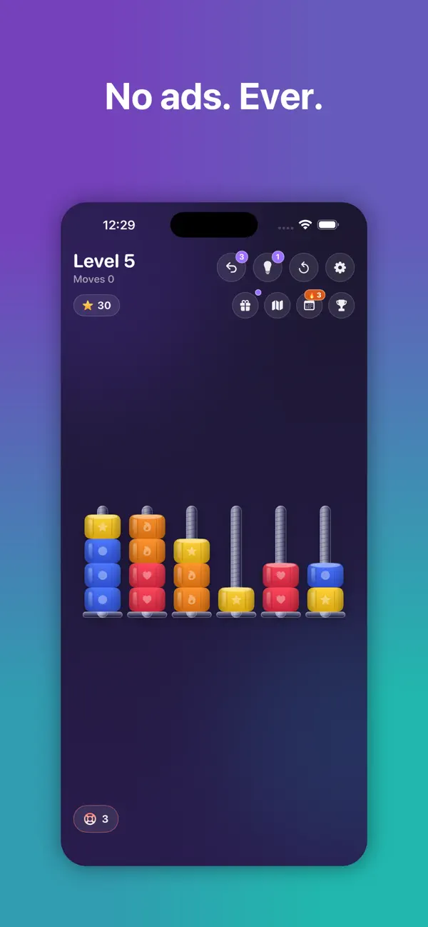 BoltSort: Nut & Screw Puzzle