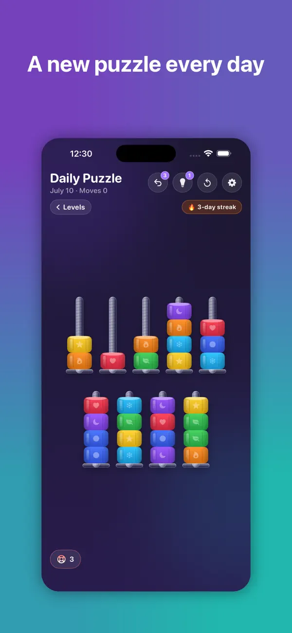 BoltSort: Nut & Screw Puzzle